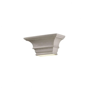 Ambiance - Rectangular Concave with Glass Shelf Wall Sconce