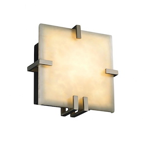 Clouds Clips - 8.5 Inch ADA Square Wall Sconce with Cloud Resin Shades