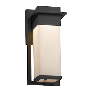 Clouds Pacific - 12 Inch Small Outdoor Wall Sconce with Cloud Resin Shades