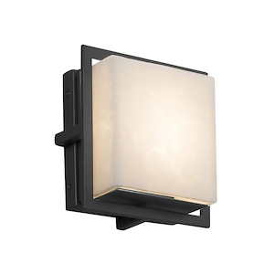 Clouds Avalon - 6.5 Inch ADA Outdoor/Indoor Square Wall Sconce with Cloud Resin Shades
