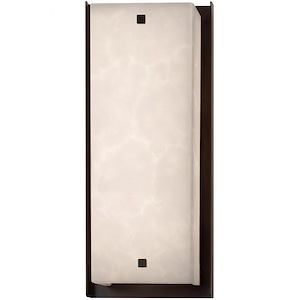 Clouds Carmel - 24 Inch ADA Outdoor Wall Sconce with Square Cloud Resin Shades