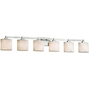 Clouds Regency - 51.5 Inch Bath Bar with Oval Cloud Resin Shades