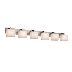 Clouds Modular - 55.75 Inch Bath Bar with Rectangle Cloud Resin Shades