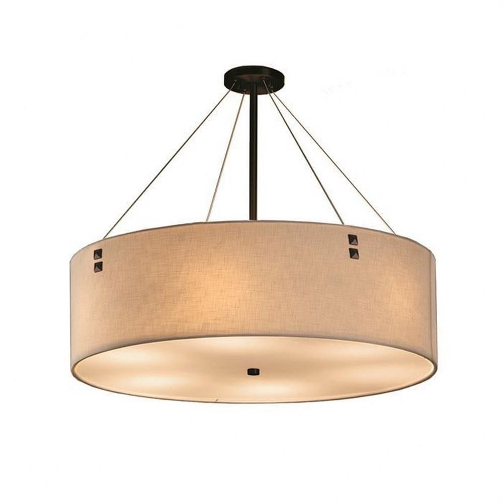 Fabric drum pendant hotsell