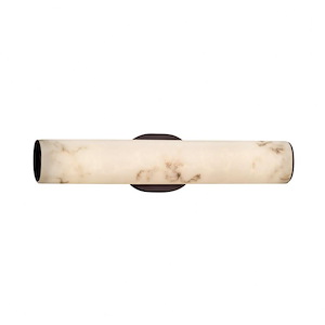LumenAria Eliptical - 20.25 Inch 19W LED ADA Linear Wall/Bath Vanity with Faux Alabaster Shade