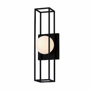 Float - 8W 1 LED Large Outdoor Wall Sconce In Minimalist Style-18 Inches Tall and 5.5 Inches Wide