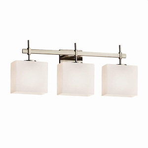 Fusion Union - 3 Light Bath Bar with Rectangle Opal Glass Shade - 1034728