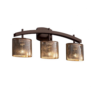 Fusion Archway - 3 Light Bath Bar with Oval Mercury Glass Shade