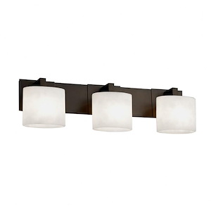 Fusion Modular - 3 Light Bath Bar with Oval Opal Glass Shade - 1034957