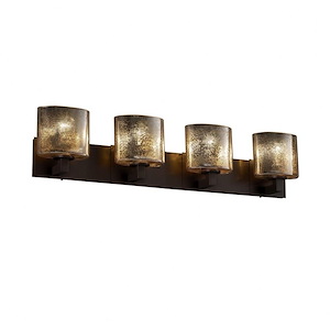 Fusion Modular - 4 Light Bath Bar with Oval Mercury Glass Shade - 1034964