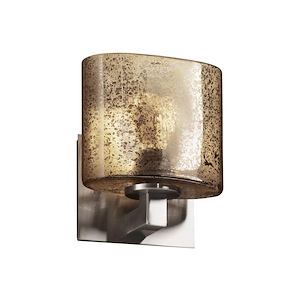 Fusion Modular - 1 Light ADA Bracket Wall Sconce with Oval Mercury Glass Shade - 1034976