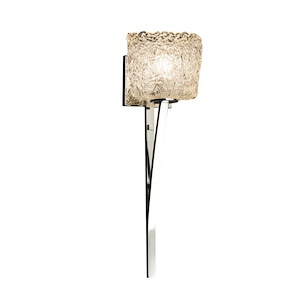 Veneto Luce Sabre - 1 Light Wall Sconce with Oval Lace Venetian Glass - 1036470