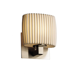 Limoges Modular - 1 Light ADA Wall Sconce with Pleats Oval Shade - 1035585