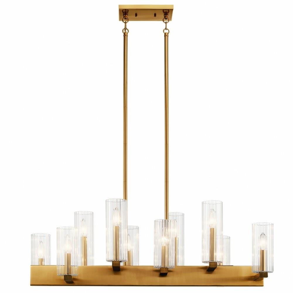 Kichler Cleara 10-Light Gold Transitional Chandelier
