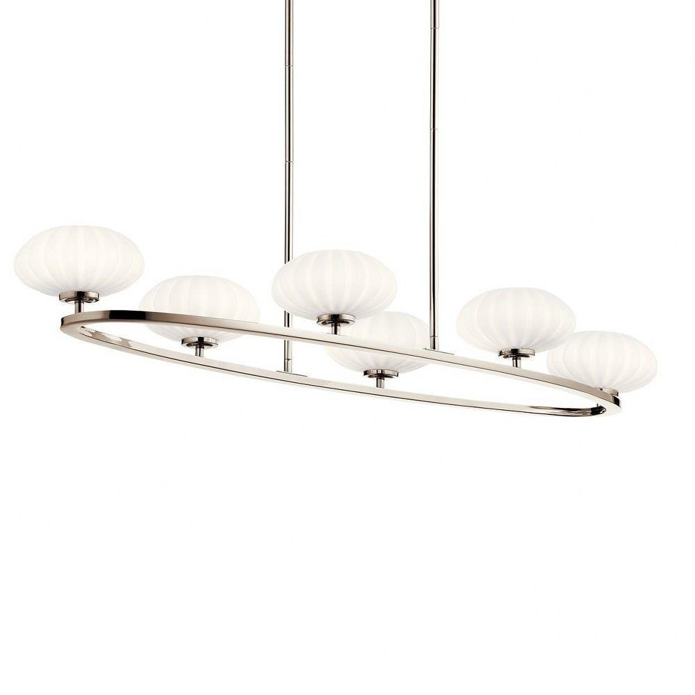 最も  Lighting Kichler - Chandelier Oval light 6 - Pim - 52224FXG トイガン