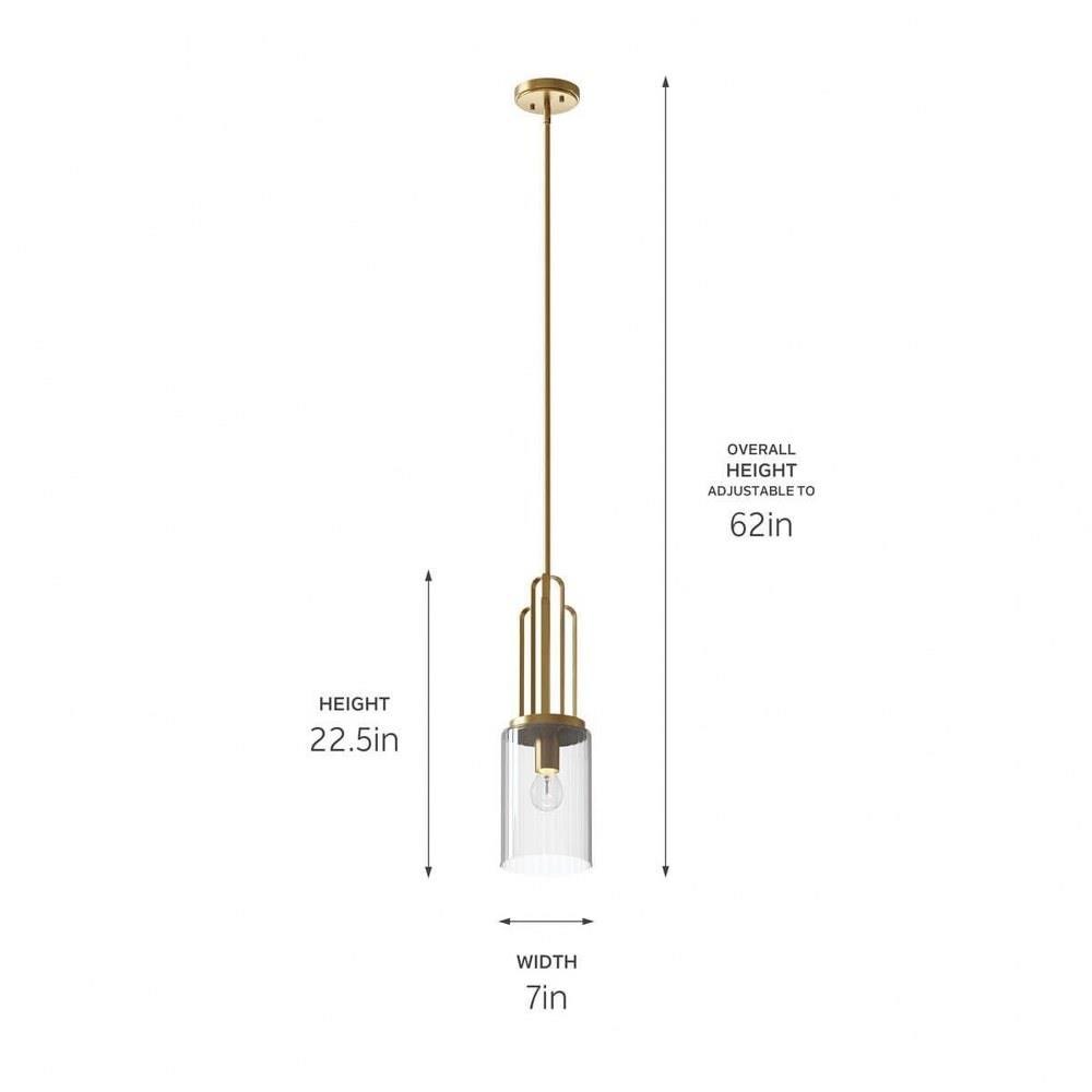 Kichler Lighting - 52414PN - Kimrose - 1 Light Mini Pendant