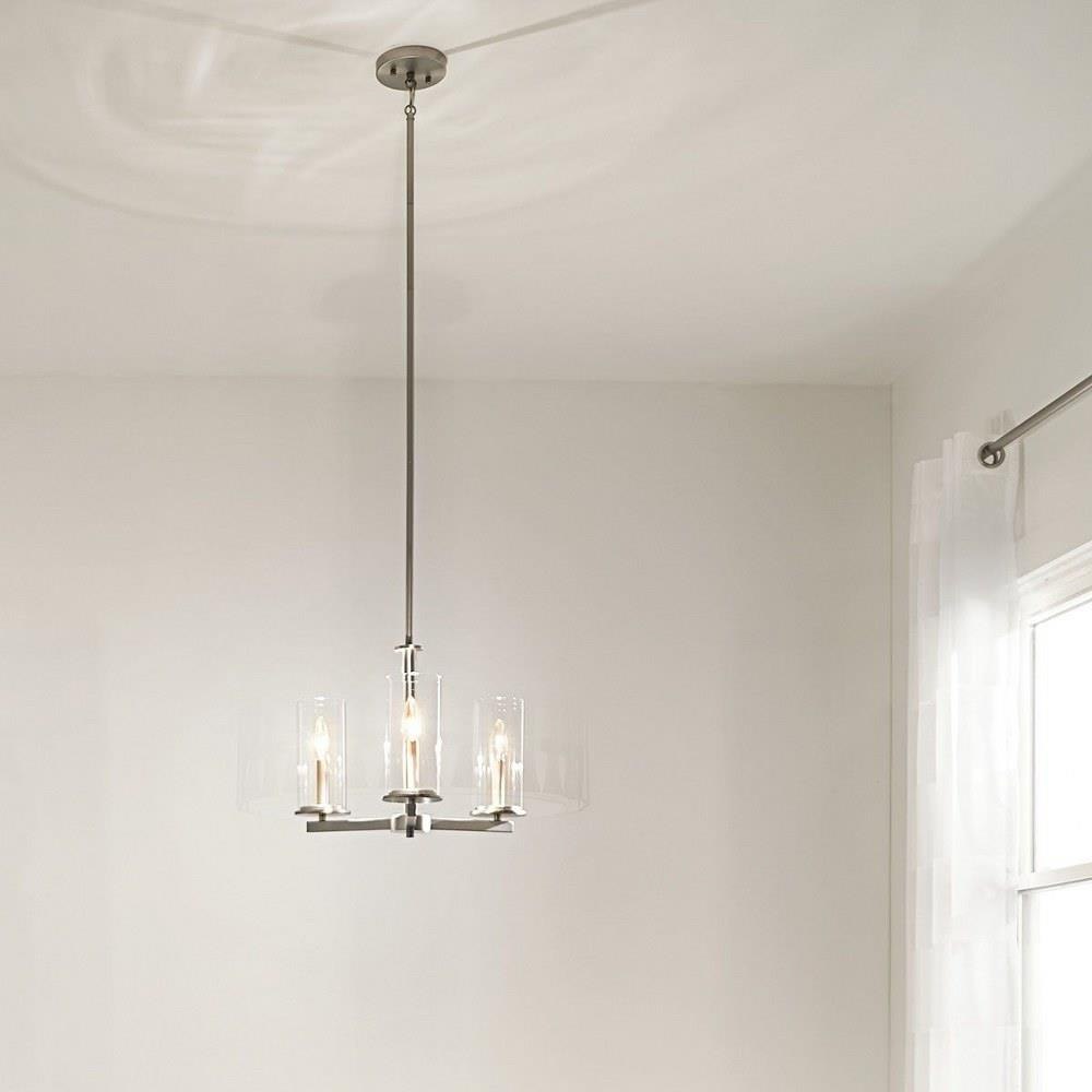 Kichler Lighting - 43997 - Crosby - 3 light Convertible Chandelier ...