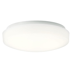 15W 1 Led Flush Mount - With Utilitarian Inspirations - 3.75 Inches Tall By 10.75 Inches Wide