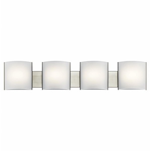 4 Light Bath Vanity Approved For Damp Locations - With Transitional Inspirations - 6 Inches Tall By 40.75 Inches Wide