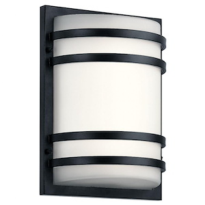 16W 1 Led X-Large Outdoor Wall Lantern - With Utilitarian Inspirations - 13 Inches Tall By 10 Inches Wide