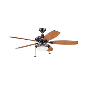 Canfield Select - Ceiling Fan with Light Kit - with Transitional inspirations - 17 inches tall by 51.75 inches wide