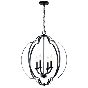 Voleta - 4 light Large Foyer Pendant - 26.25 inches tall by 22 inches wide
