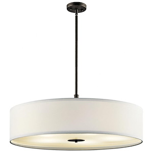 5 light Pendant - with Transitional inspirations - 12 inches tall by 30 inches wide