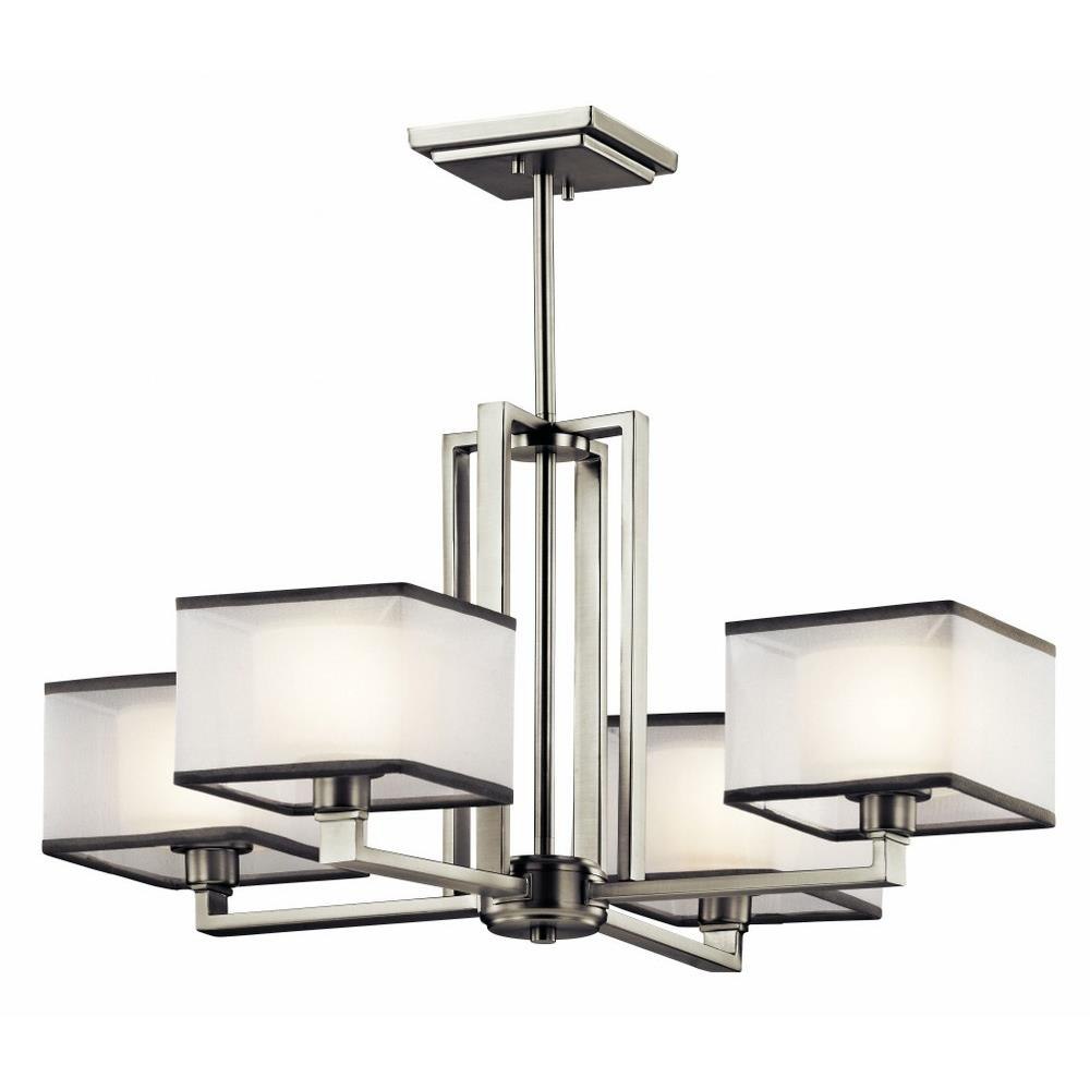 Kichler Kailey Brushed Nickel Modern/Contemporary Square Pendant Light
