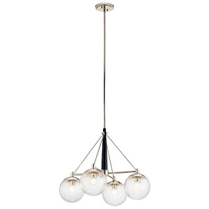 Marilyn - 4 Light Chandelier - With Mid-Century/Retro Inspirations - 22.5 Inches Tall By 27.75 Inches Wide - 727278
