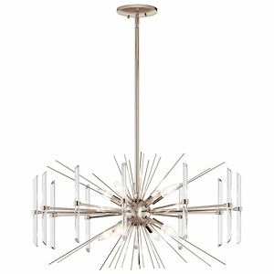 Eris - 8 Light Chandelier - With Contemporary Inspirations - 16.75 Inches Tall By 30 Inches Wide