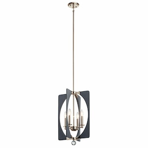Alscar - 4 Light Foyer Chandelier - With Transitional Inspirations - 22.75 Inches Tall By 14 Inches Wide