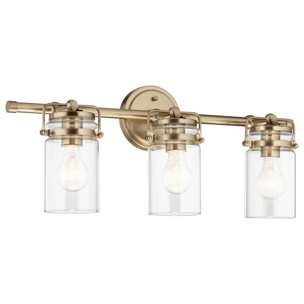 Kichler-Lighting---45689CPZ---Brinley---3-Light-Bath -Vanity-Approved-for-Damp-Locations---with-Vintage-Industrial-inspirations---10-inches-tall-by-24-inches-wide