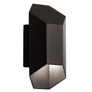 Estella - 1 Led Outdoor Wall Mount - With Contemporary Inspirations - 12 Inches Tall By 6 Inches Wide