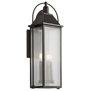Harbor Row - 4 Light Large Outdoor Wall Mount - With Traditional Inspirations - 28.75 Inches Tall By 12.5 Inches Wide