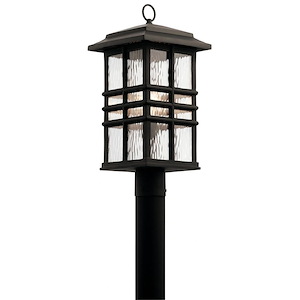 Beacon Square - 1 light Outdoor Post Lantern in Craftsman/Mission Style made with Climates Materials for Coastal Environments