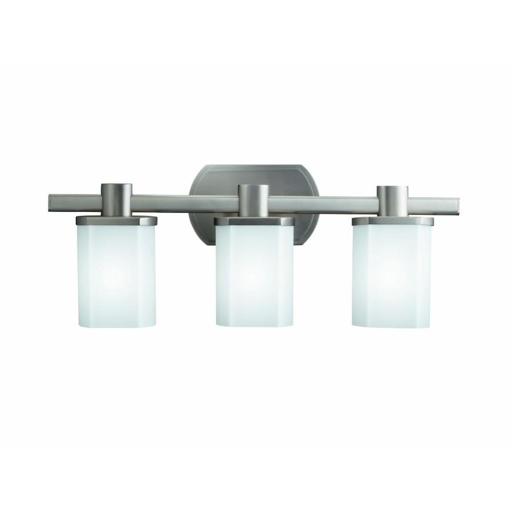 Kichler Lighting - 5053NI - 3 Light Bath Fixture - With Contemporary ...
