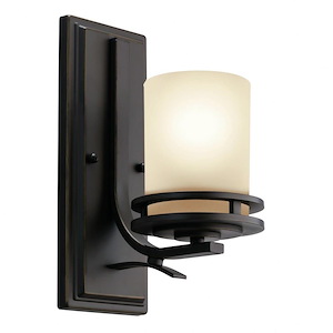 Hendrik - Contemporary 1 Light Wall Sconce - with Soft Contemporary inspirations - 12 inches tall by 5.25 inches wide