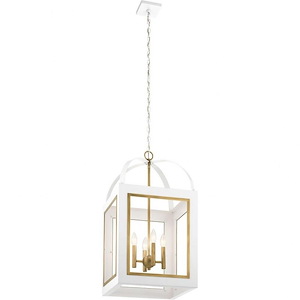 Vath - 4 light Large Foyer Pendant - 30 inches tall by 16 inches wide