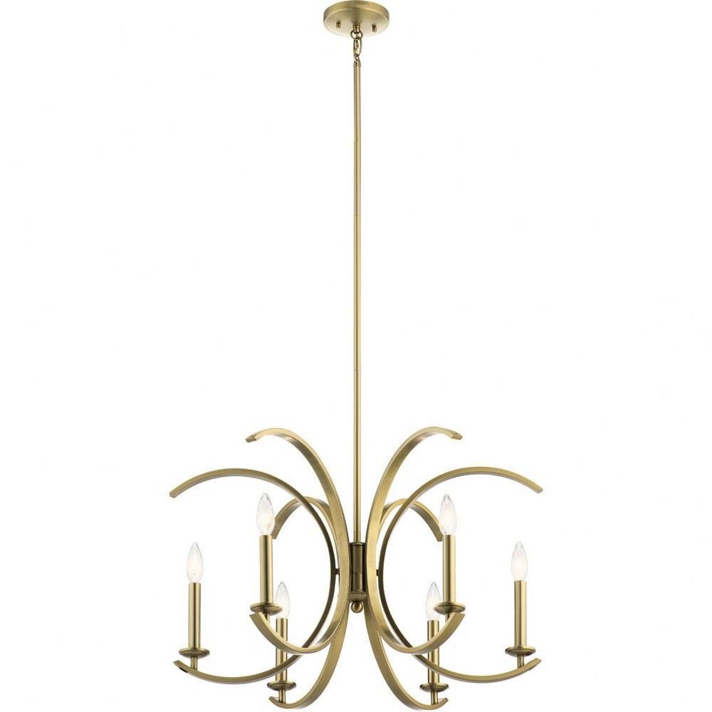 Kichler Lighting 52116 Cassadee 6 light Medium Chandelier with Contemporary Inspirations
