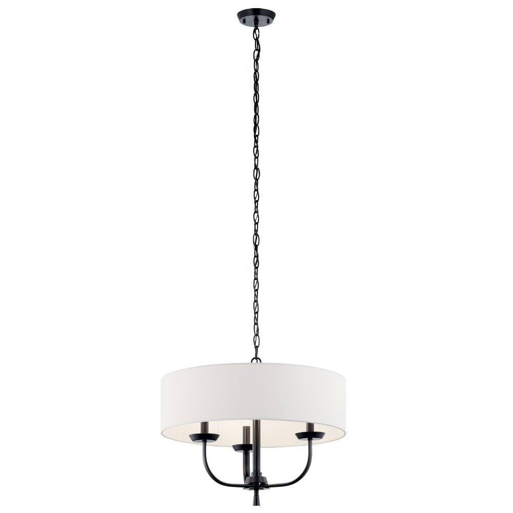 Kichler Kennewick 3-Light Black Traditional Chandelier
