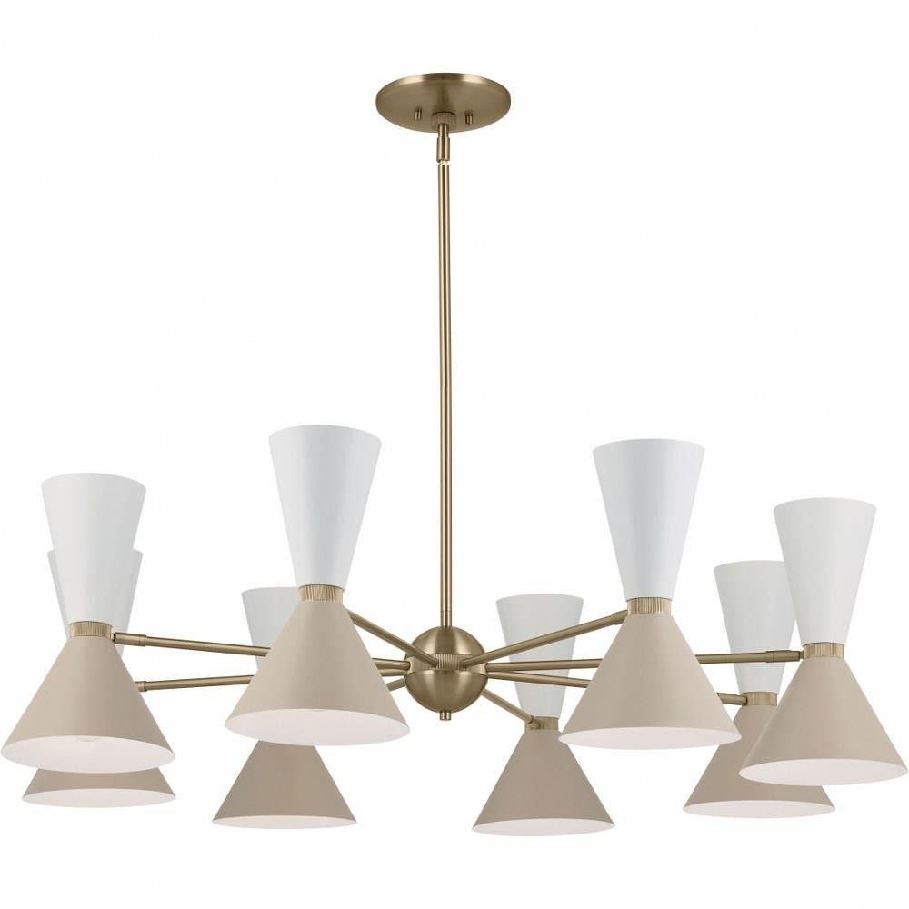 Kichler Phix 16-Light Gold Mid-century Chandelier