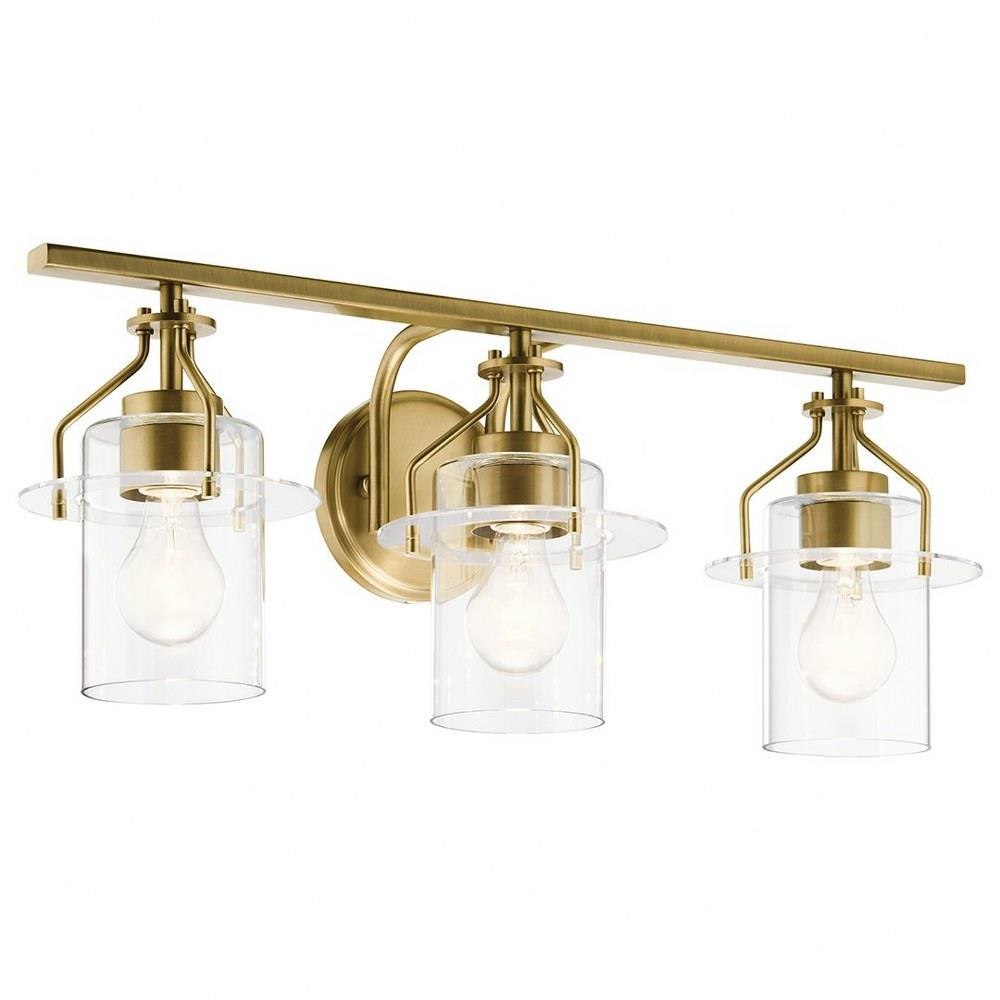 Kichler Everett 3-Light Gold Industrial Chandelier