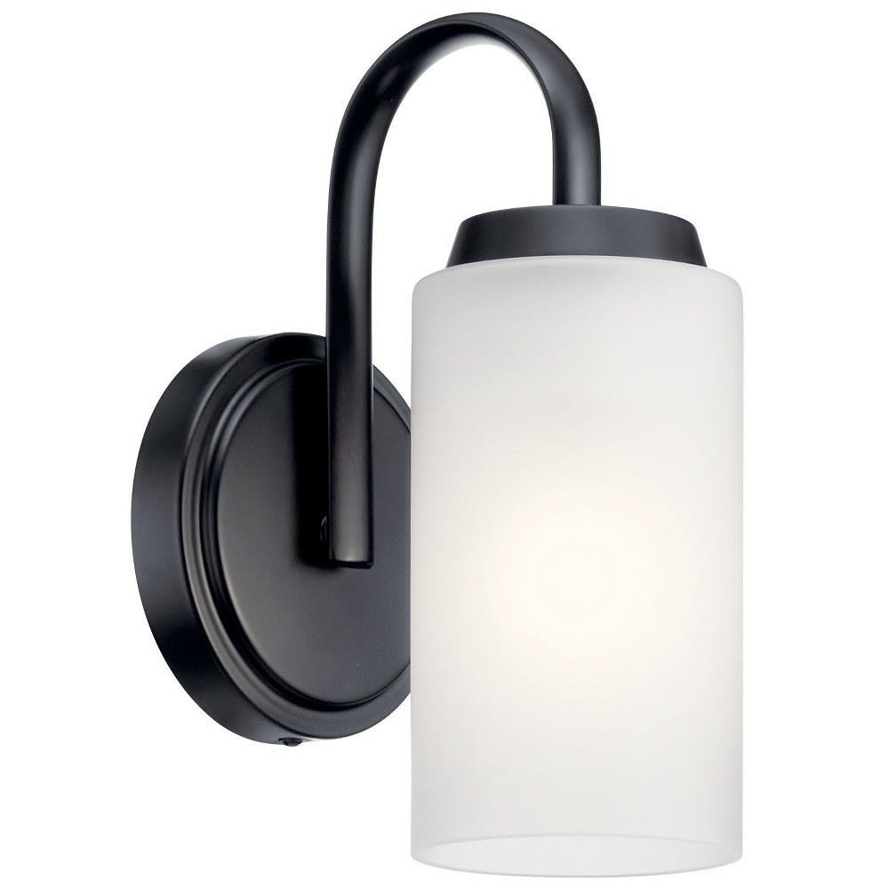 Kichler Lighting - 55085BK - Kennewick - 1 Light Wall Sconce In Traditional  Style-9.75 Inches Tall and 4.75 Inches Wide