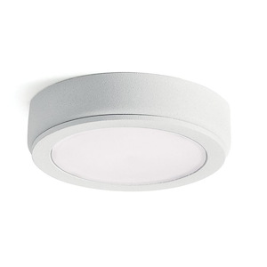 6D Series - 4W 3000K LED Disk/Puck Light - with Utilitarian inspirations - 0.5 inches tall by 2.75 inches wide