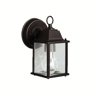 Barrie - 10W 1 LED Outdoor Small Wall Lantern - with Traditional inspirations - 8.5 inches tall by 4.75 inches wide