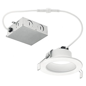 Direct To Ceiling - 13W Led Round Recessed Downlight - With Utilitarian Inspirations - 2 Inches Tall By 5.25 Inches Wide