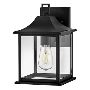 Nolan - 10W 1 LED Small Outdoor Wall Lantern-12 Inches Tall and 7.5 Inches Wide - 1320285