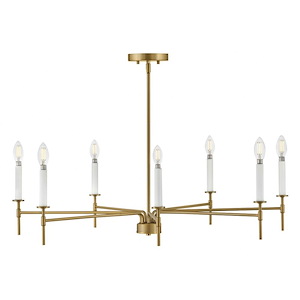 Hux - 35W 7 LED Large Chandelier-8.75 Inches Tall and 36 Inches Wide - 1320476