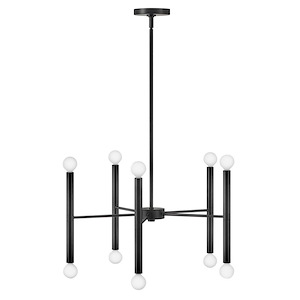 Millie - 10 Light Medium Chandelier In Modern and Mid-Century Modern Style-12 Inches Tall and 24 Inches Wide - 1107156