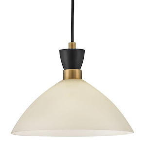 Simon - 12W 1 LED Small Convertible Pendant In Modern Style-10 Inches Tall and 13 Inches Wide - 1320435